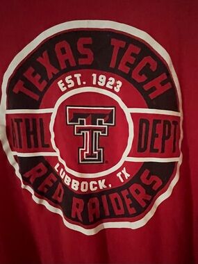 Red Raiders Red Long Sleeve Tee - Official Collegiate Graphic